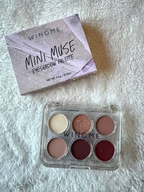 WINGME Mini Muse Eyeshadow Palette Neutral Browns 6 Color 4.5g / 0.16oz NEW